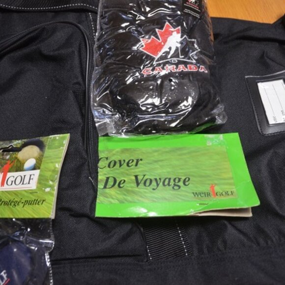 GOLF BAG  COVER Canada’s #1 Masters Green Jacket Mike Weir Nylon Bag Cover - Picture 8 of 8